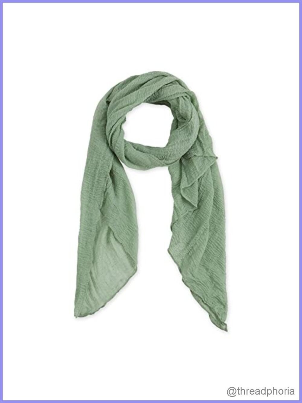 Lightweight Insect Shield Scarf Polyester Cotton 38x70 Summer Bug Repellent